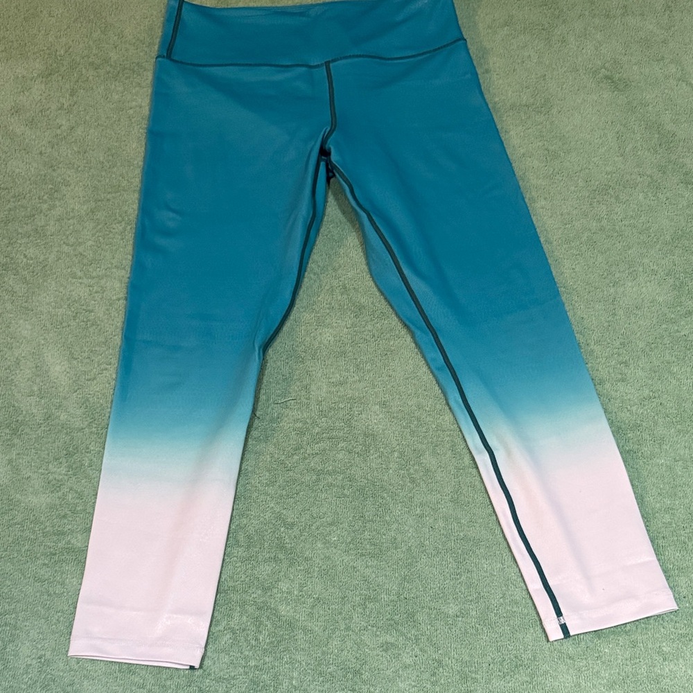 ZYIA Teal and White Active Leggings